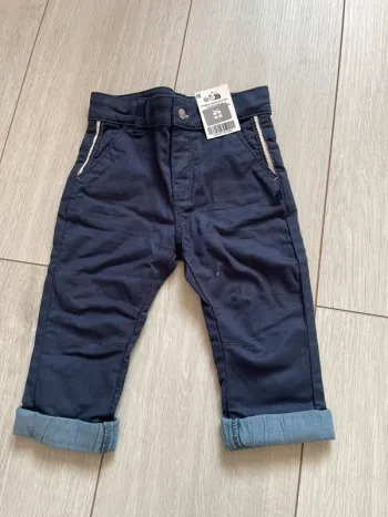 Pantalon bleu marine Okaidi neuf