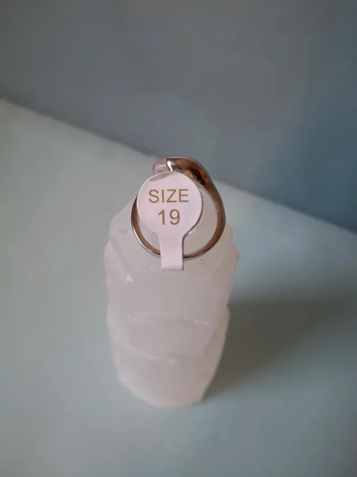 Bague en Quartz rose - Taille 19 - photo numéro 4