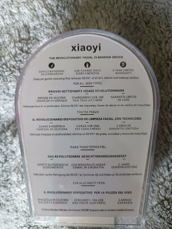 Brosse nettoyante visage électrique xiaoyi rose - photo numéro 3