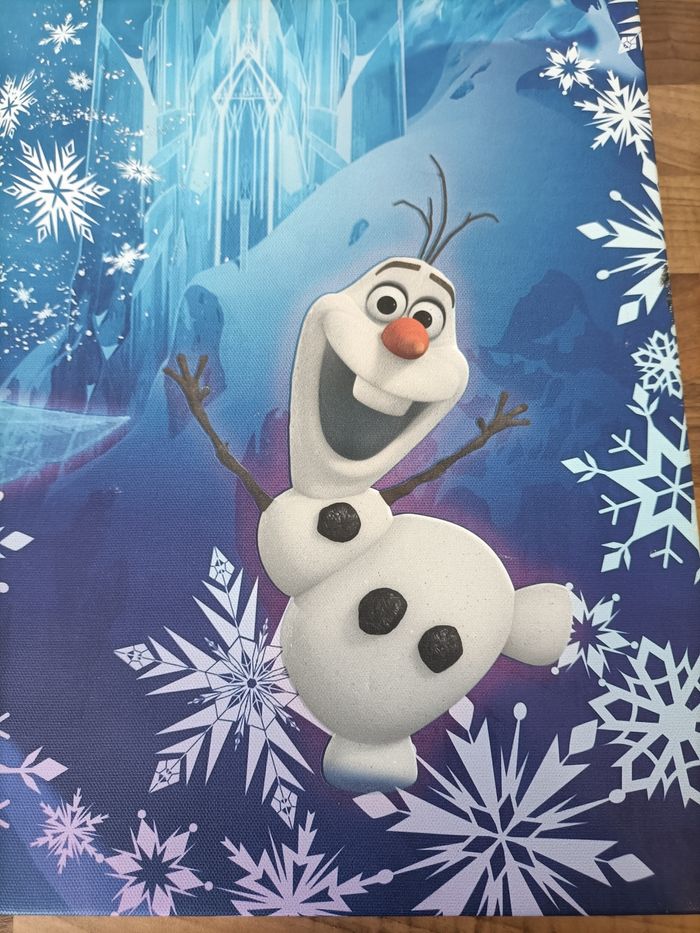 Cadre phoforescent Reine des Neiges bleu Elsa et Olaf - photo numéro 7