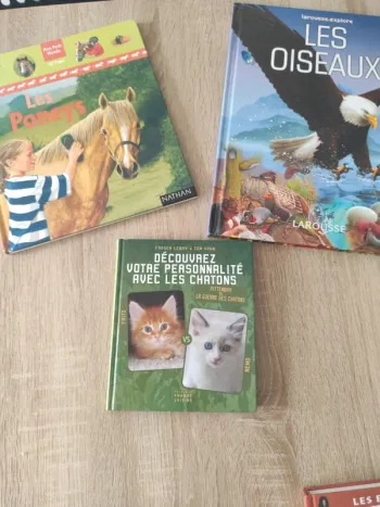 Lot de livres sur les animaux