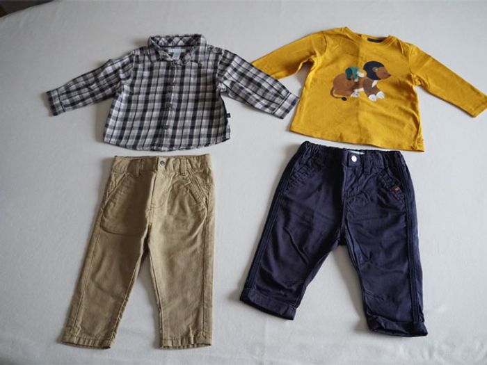 Lot de Vêtements Obaibi + 1 pantalon Kiabi pour garçon en 6 mois (20 pièces) - photo numéro 3