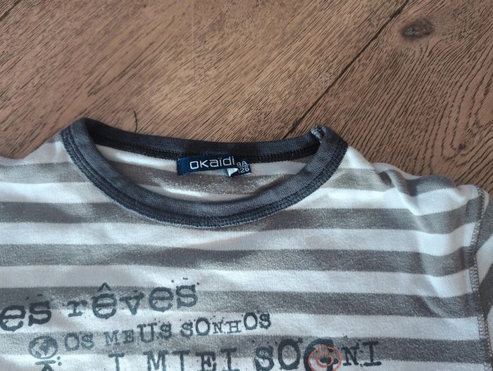 Tee shirt manche longue Okaïdi 8 ans - photo numéro 2