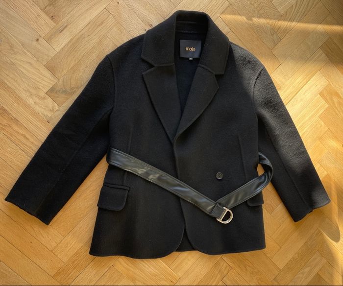 Manteau noir MAJE - photo numéro 2