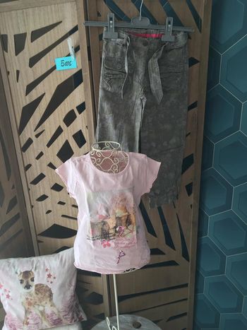 Ensemble pantacourt et T-Shirt fille 5 ans