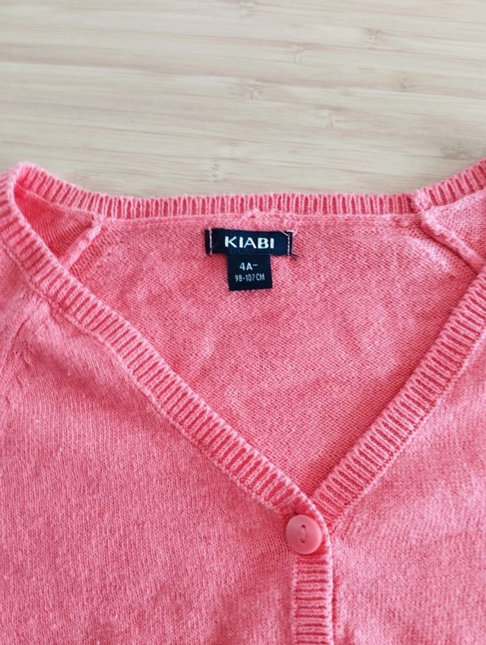 Boléro Kiabi corail 4 ans - photo numéro 2