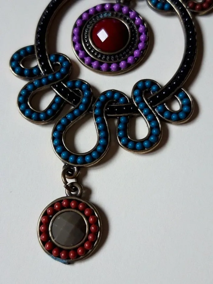 Collier fantaisie coloré - photo numéro 4