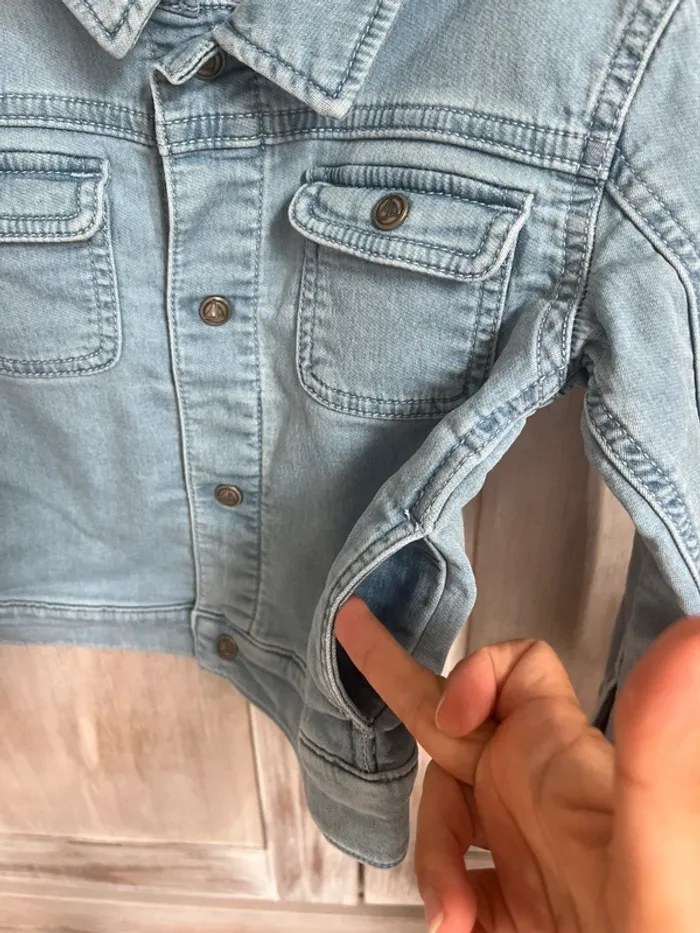 Veste jean souple t. 4 ans - photo numéro 4