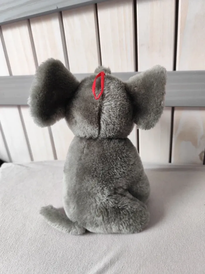 Peluche éléphant 20 cm - photo numéro 3