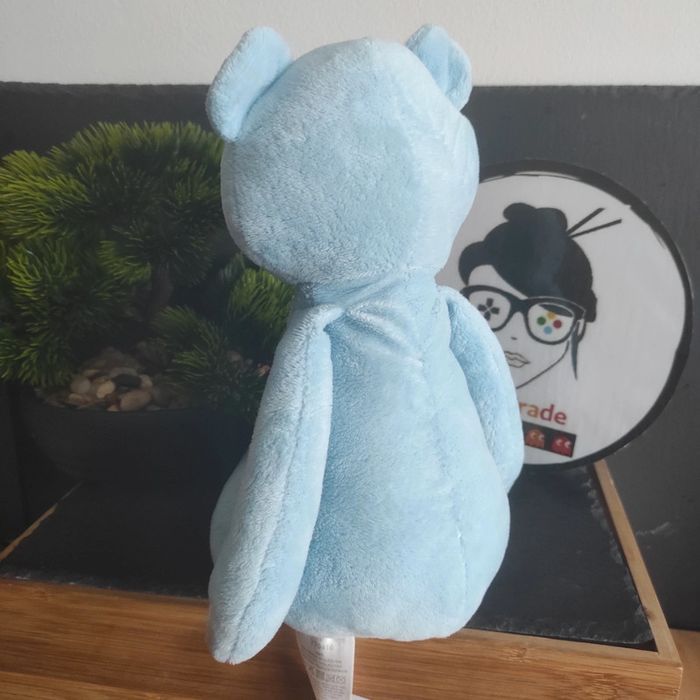 doudou peluche purs tom&kiddy tomkids bleu scratch bisous d'ange yt0416 Blanc - photo numéro 2