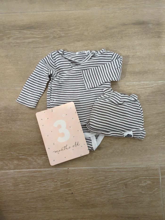 Body et bonnet 3mois