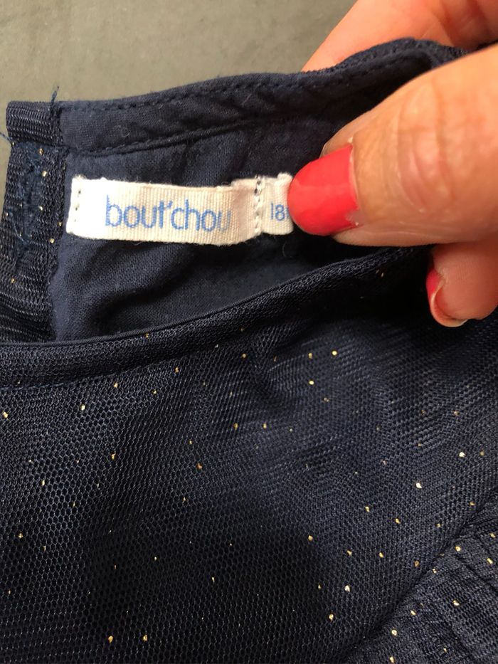 Robe tulle bleu marine Bout’chou 18 mois - photo numéro 2