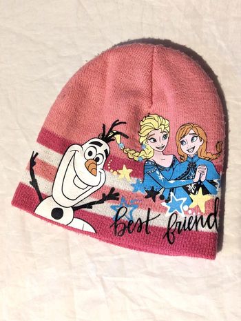 Bonnet Rose Bonhomme Neige Couple Danse Ecritures Best Friend Vêtement Accessoire Petits Enfants