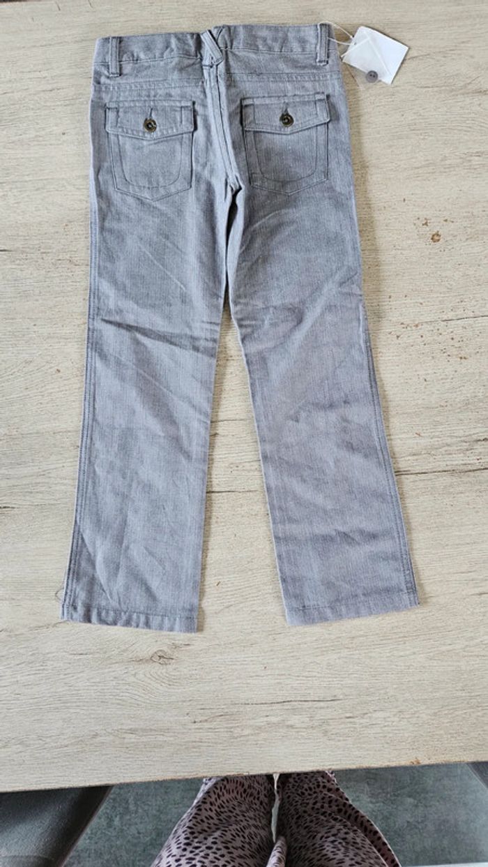 Pantalon gris chiné ajustable avec poches, Buissonnière, 6 ans, neuf - photo numéro 10