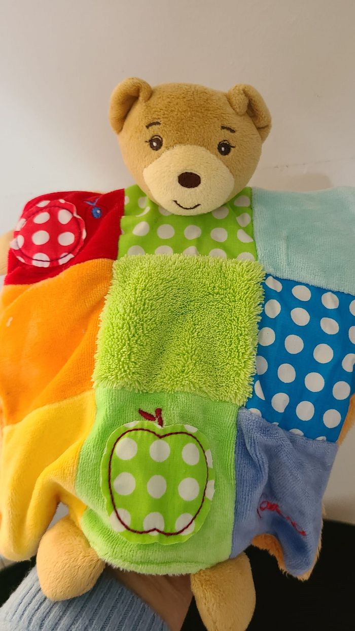 Doudou Ours Kaloo - Dessin Pomme Escargot