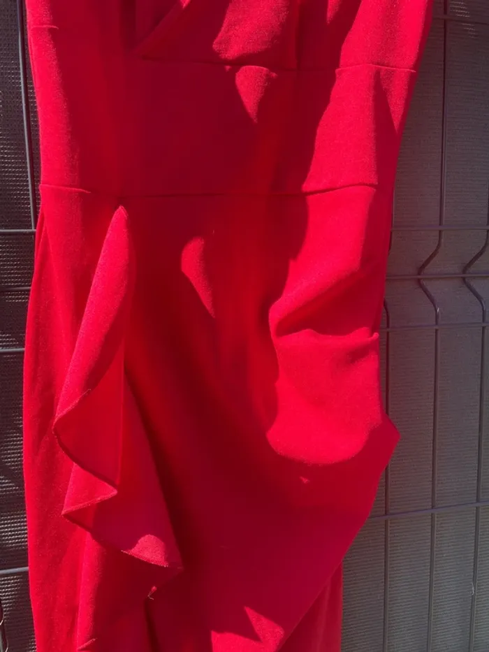 Robe rouge manches papillon – SHEIN – Taille XS - photo numéro 4