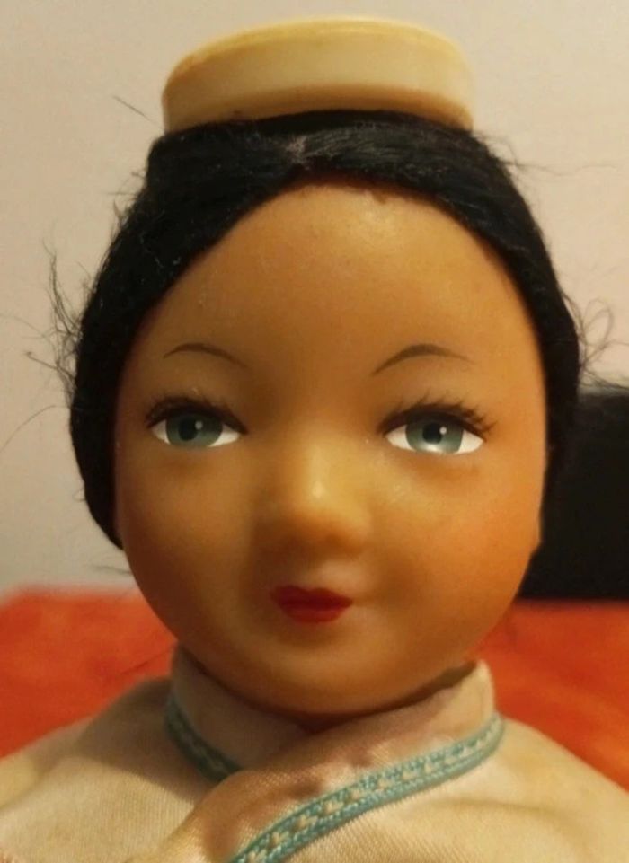 Poupée ancienne tradition chinoise année 60 - photo numéro 2