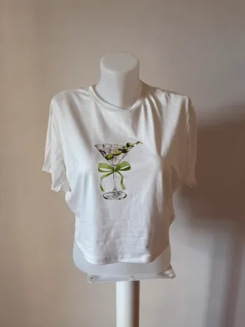 Top court grande taille SHEIN blanc 3XL état