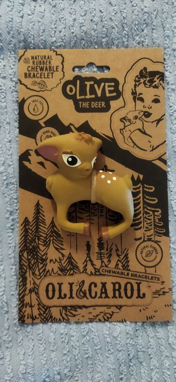 Hochet de dentition Olive la biche