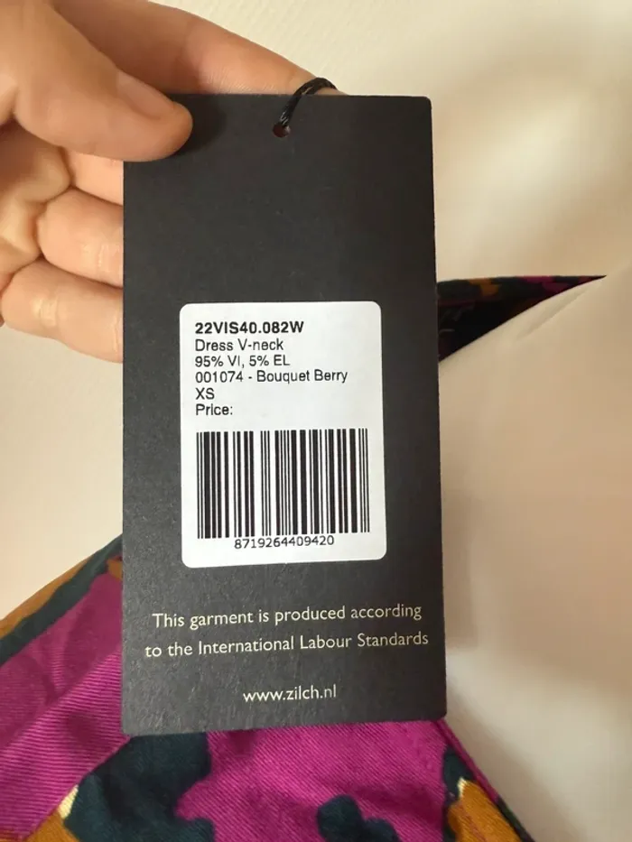 Robe coloré violette neuve avec étiquette taille XS- S zilch - photo numéro 7