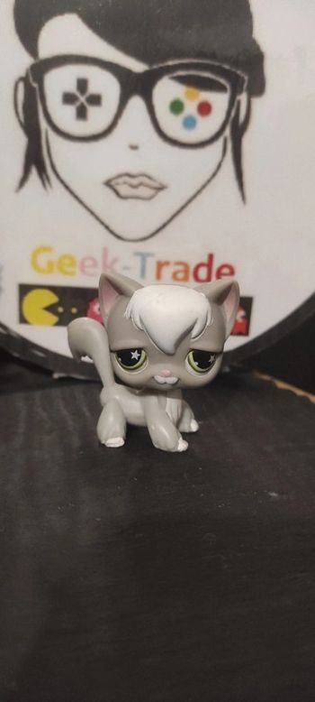 My Littlest Petshop Pet Shop LPS hasbro Chat Angora Cat Long Hair Poils Long 954