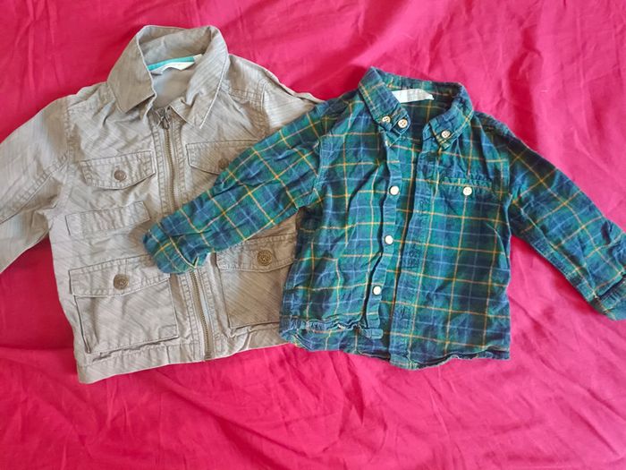 Lot de 2 chemises épaisses 18mois