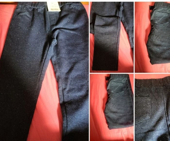 Pantalon fille bleu marine 8 ans neuf