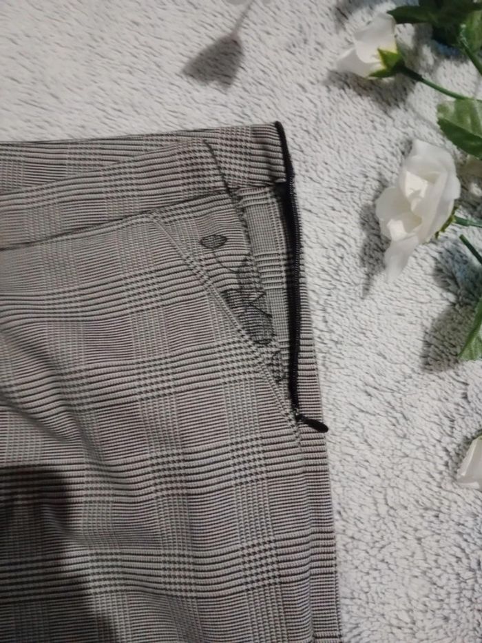 Pantalon cigarette 40 carreaux prince de galles c76 - photo numéro 11