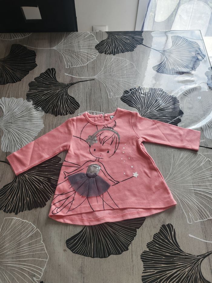 Lot de 6 tee-shirts manches longues bébé fille - photo numéro 6