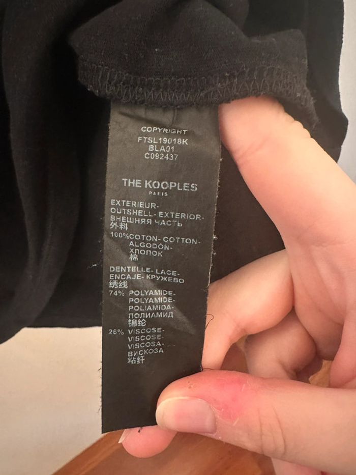The Kooples tee shirt noir - photo numéro 4