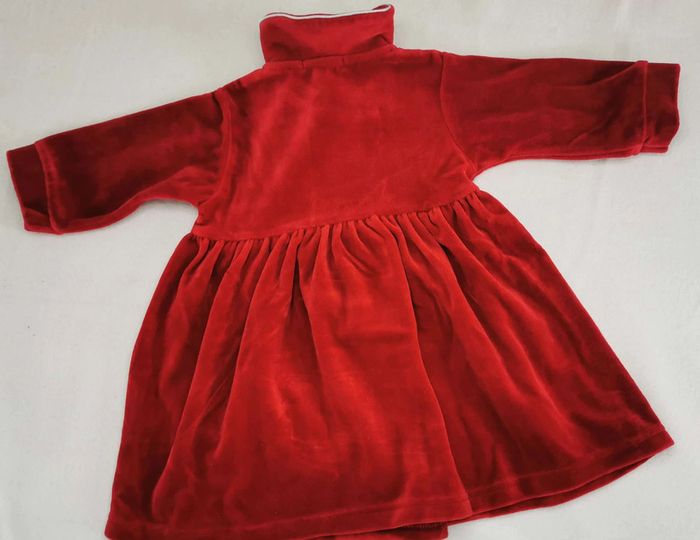Robe 👣 rouge, douce, in extenso, 6mois/67cm - photo numéro 2