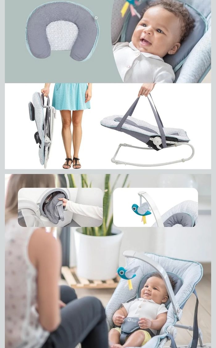 Transat Graphik - BABYMOOV - Position balancelle ou fixe - - photo numéro 2