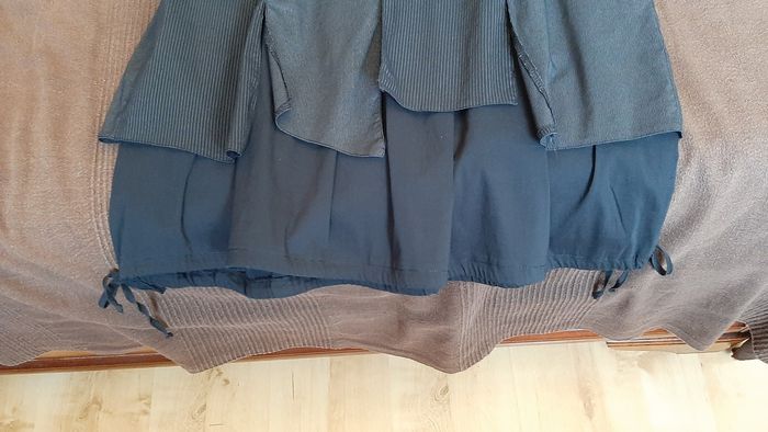 Tunique noire double matière - photo numéro 3