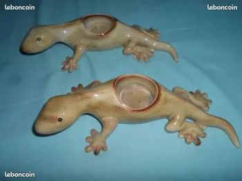 Lézard bougie décoration