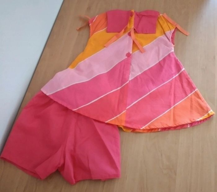 Robe sans manches + Bloomer Neuve avec étiquette 6  mois fille Marèse - photo numéro 5