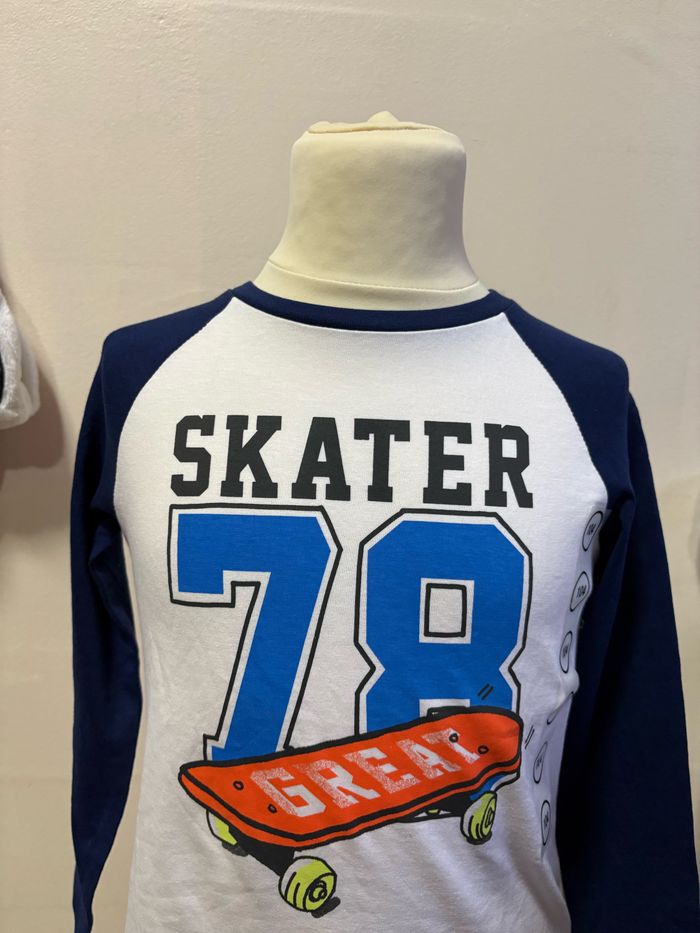 T shirt ML garçon taille 104 - photo numéro 2