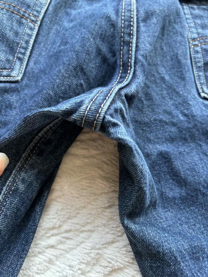 Jean Levi’s 569 loose Straight droit ample homme W33 L30 Made in Mexico bleu foncé L/44 Vintage Y2K - photo numéro 15