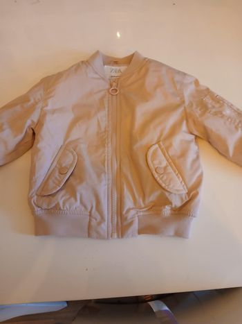 doudoune fille rose pale