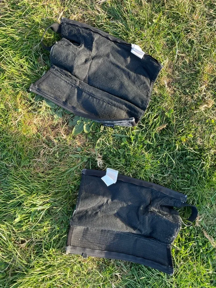 Chaps équitation enfant noires et grises - photo numéro 5