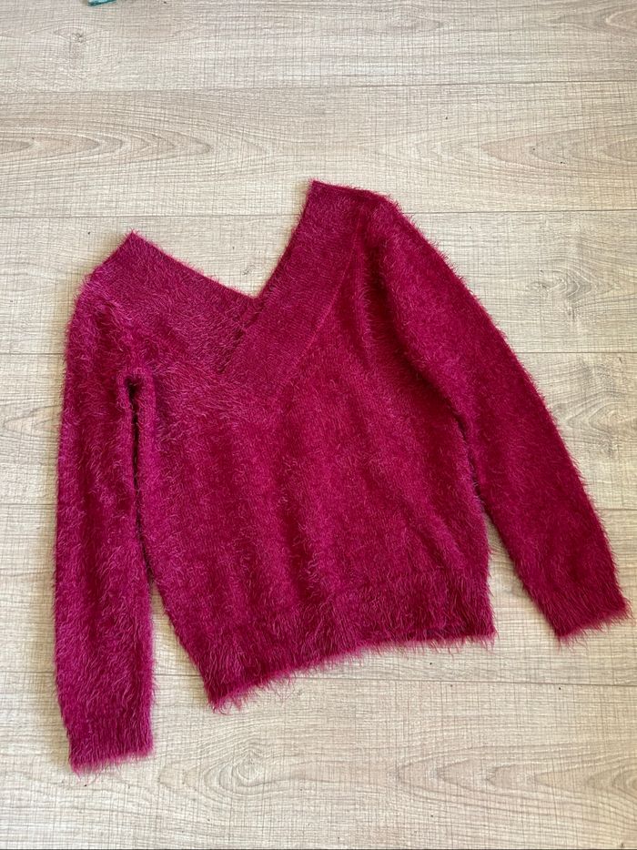 Pull rouge tout doux Morgan taille S jamais porté - photo numéro 7