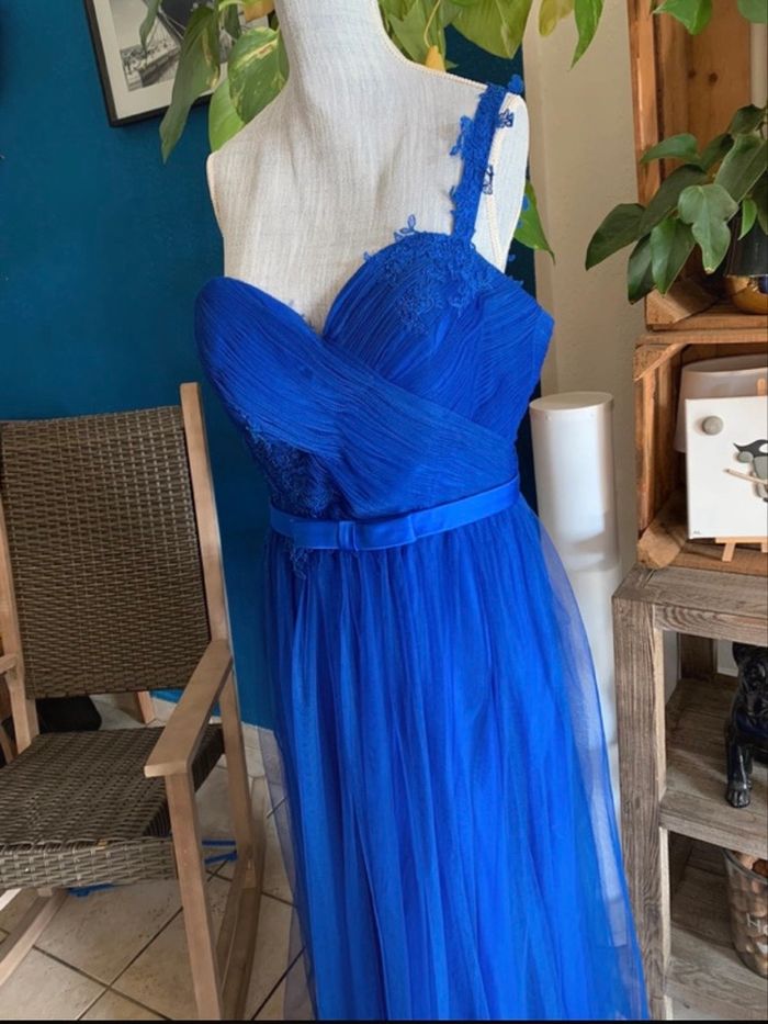 💙 Robe de soirée / cérémonie Point Mariage – Modèle “Aika” – Taille 44 - photo numéro 2