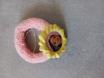 chouchou rose Pocahontas neuf