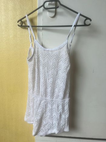 combi short en dentelle blanc jennyfer
