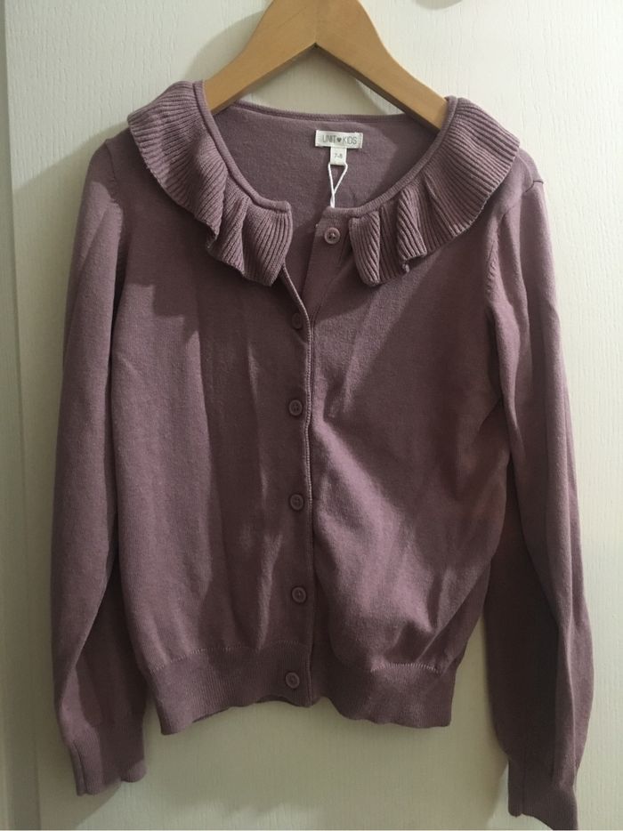Gilet rose, 7-8 ans, neuf