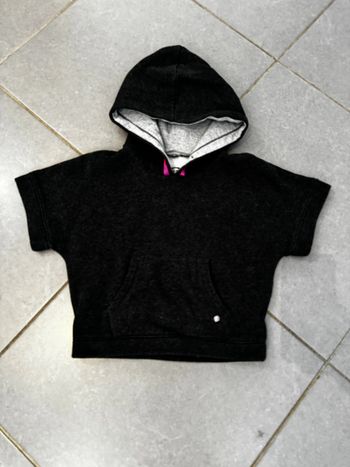 Pull / Sweat à capuche - Ikks - Sorry for the mess - Noir, gris & rose - 5 ans