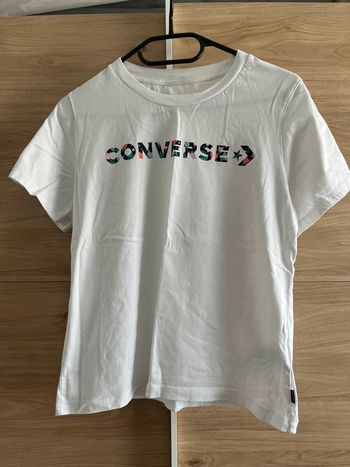 Tes shirt blanc converse taille L
