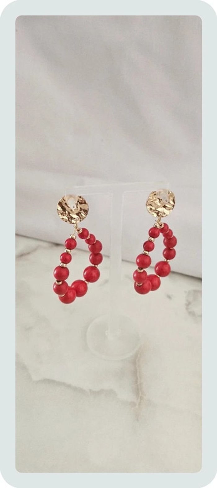 Boucles d’oreilles femmes en acier inoxydable - photo numéro 2