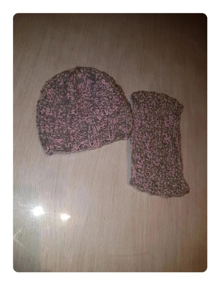 Bonnet + tour de cou fille - photo numéro 2