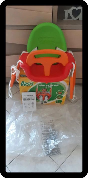 Siège de Balançoire Oasys 3 en 1 évolutifs neuf