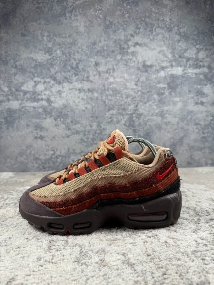 Nike Air Max 95 Anatomy Of Air Brown Basalt - Brown & Red & Beige - photo numéro 5
